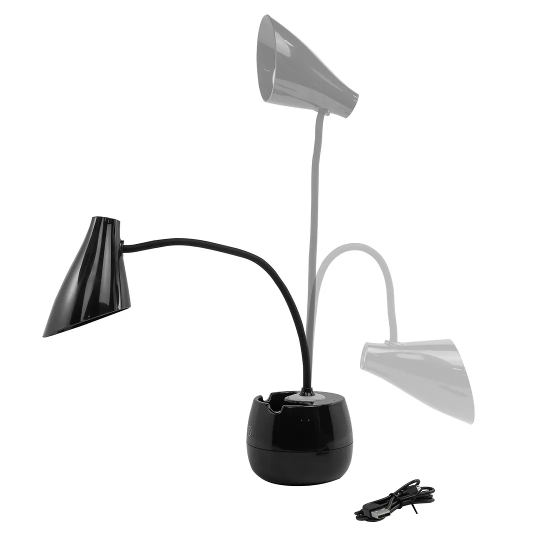 Светильник светодиодный настольный 1200mah, черный ForceKraft FK-DE3069-2