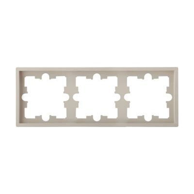 Рамка 3-местная песочная, Carre, Bylectrica ЮЛИГ.735212.593 песочн