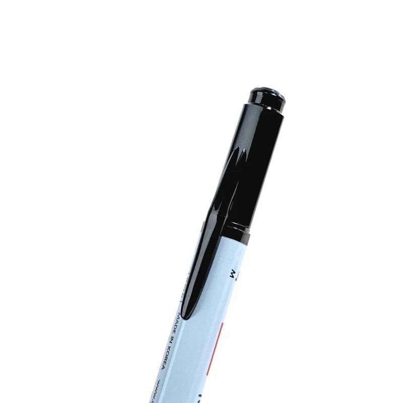 Маркер перманентный "Twin Name Pen", двусторонний, черный