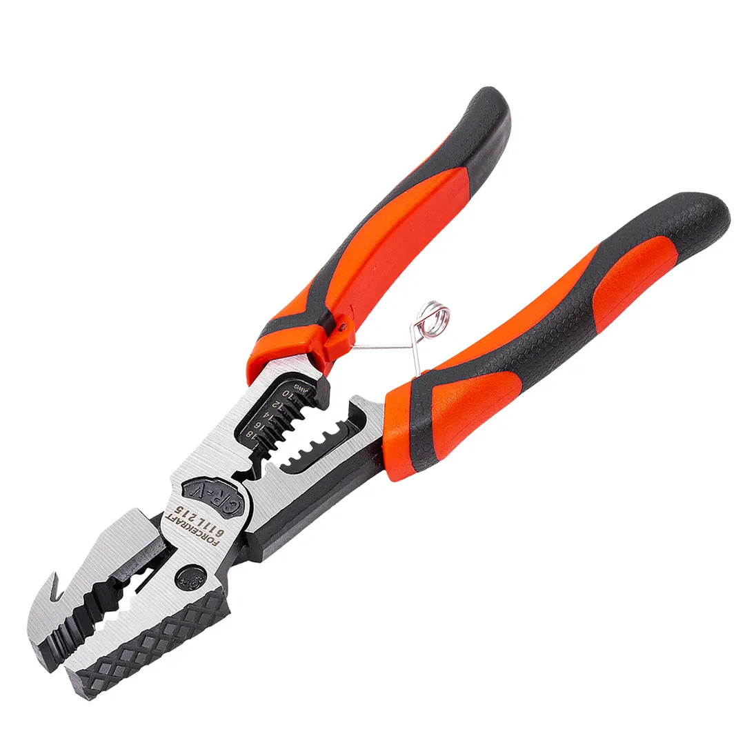 Плоскогубцы комбинированные многофункциональные 220 мм ForceKraft FK-611L215