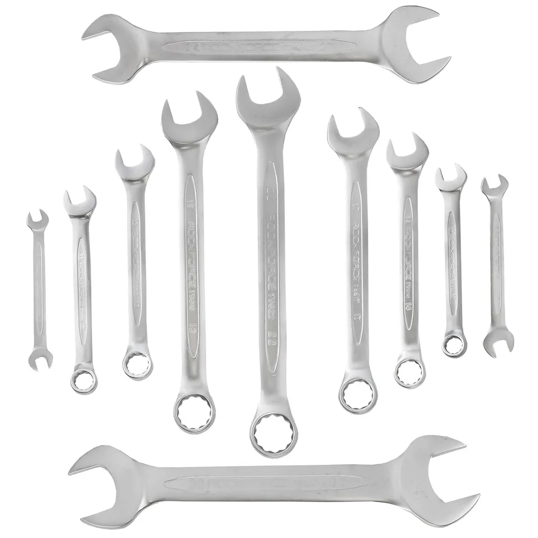 Набор ключей комбинированных и рожковых 12 пр. 6х7-30х32 мм RockForce RF-5198