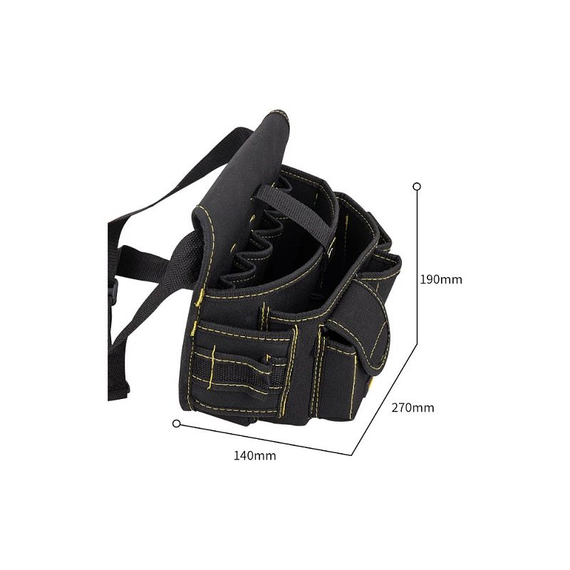 Сумка для инструментов поясная Deli YS EDL-P5, черный