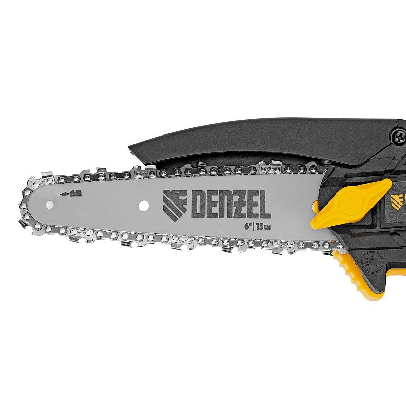 Цепная мини-пила аккумуляторная бесщет., CCS-150, шина 150 мм, Li-Ion, 20 В Denzel 58650