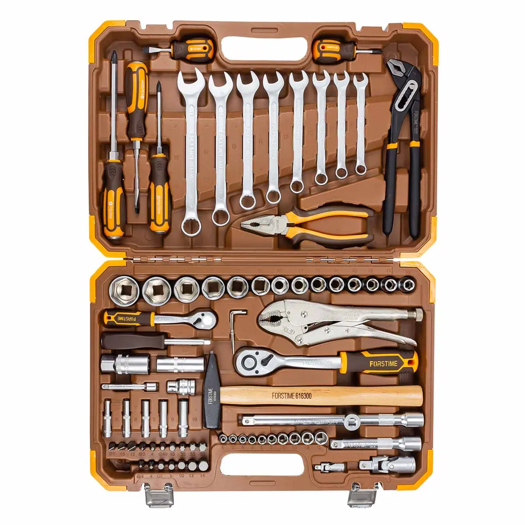 Набор инструментов 1/4"&1/2" 6-гр 78 пр. FORSTIME FT-4782-5