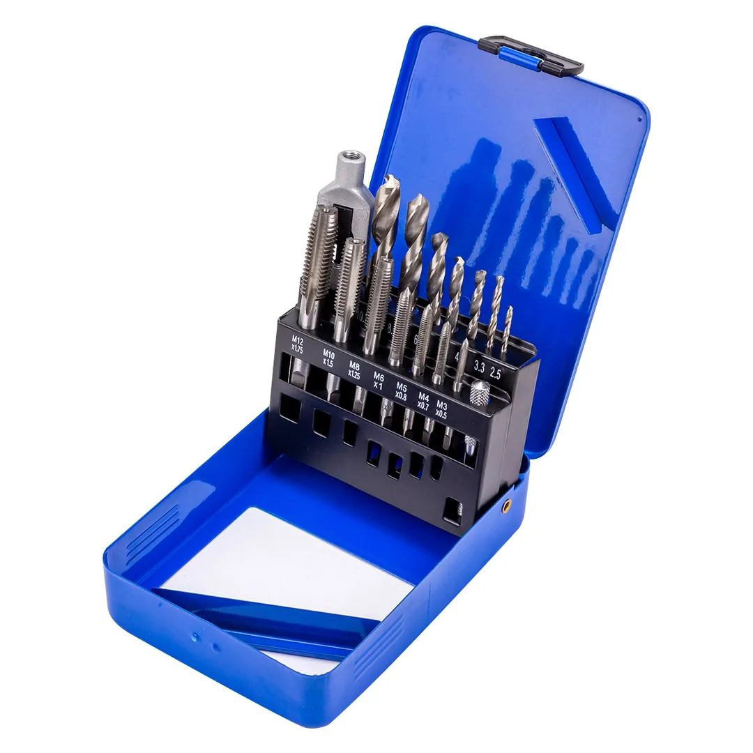 Набор сверл и метчиков 15 пр Forsage F-2977