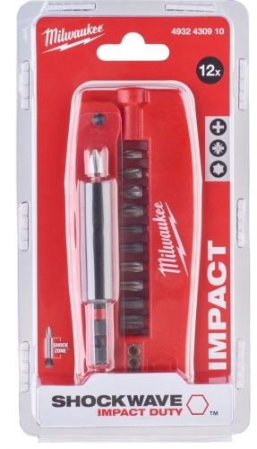 Набор бит Shockwave Impact Duty set 2 (12 шт) Milwaukee (4932430910)