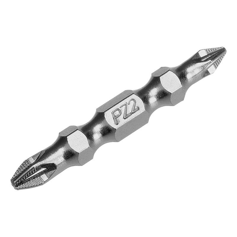 Бита двухстор., PZ2-PZ1х45мм, сталь S2, 10шт. Gross 112010