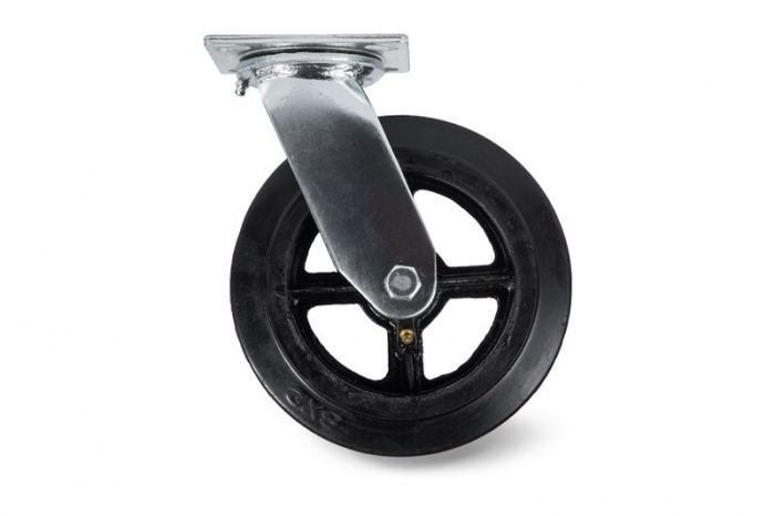 Колесо большегрузное поворотное SCd 55 125 мм обрезиненное (F) TOR 1003225