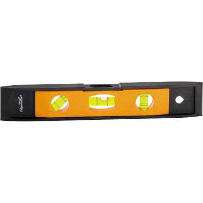 Уровень, 225 мм, 3 глазка, пластмассовый ''Торпедо'' (II) Sparta 346055