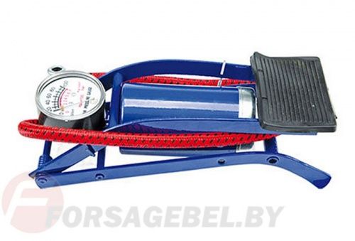 Насос с манометром ножной автомобильный Vorel 82000