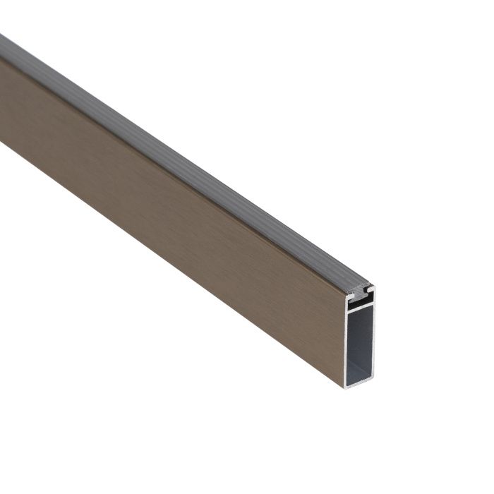 Штанга гардеробная прямоуг. FAME L-1000 с демпфером, латунь браш AKS 113749