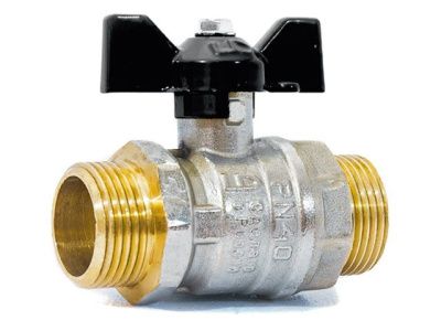 Кран шаровый 1" нар.-нар. бабочка PN 40 LD LD.47.304.25