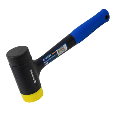 Молоток рихтовочный безынерционный с фиберглассовой ручкой и резиновой противоскользящей накладкой 900 г Forsage F-18082LB