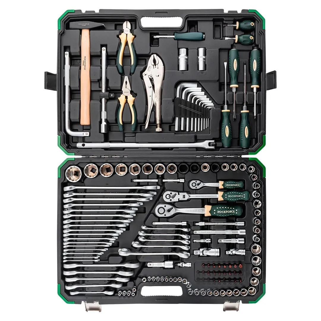 Набор инструментов 142+6 пр 1/4''&3/8''&1/2'' 6-гр RockForce RF-41421-5 GOLD