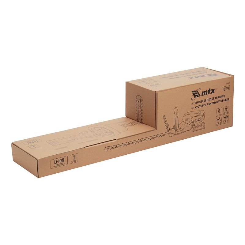 Кусторез аккумуляторный HT-510, нож 510 мм, Li-Ion, 20 В MTX 59441