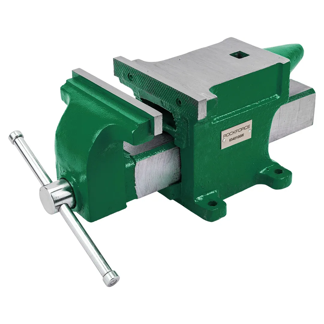 Тиски стальные с наковальней 150 мм RockForce RF-6540106W