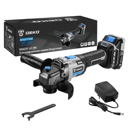 Углошлифмашина аккумуляторная DKAG20 DEKO 063-4026