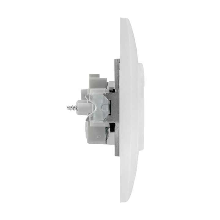 Валенсия розетка 1-местная б/з 10А белая с защ, штор, EKF PROxima EWR10-022-10