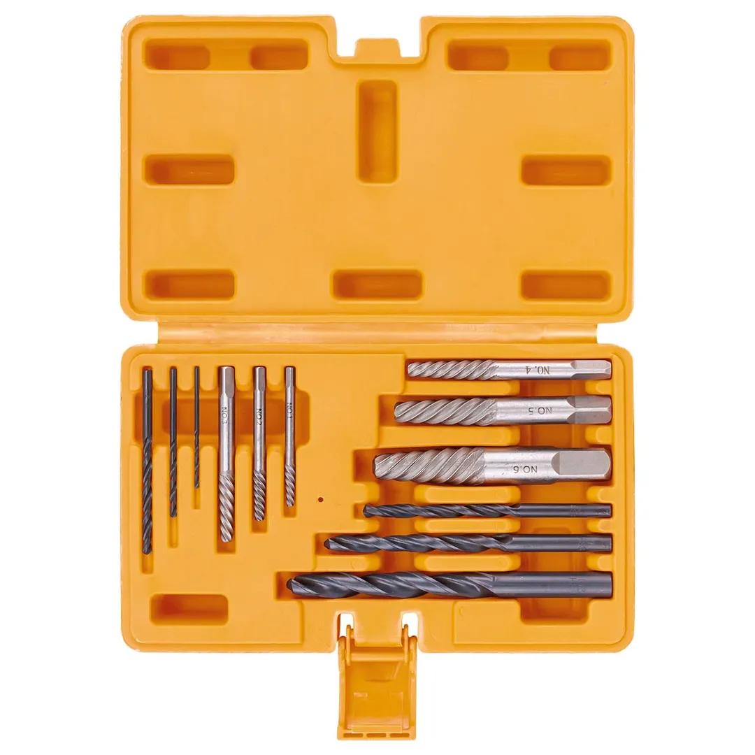 Набор экстракторов для извлечения заломанных болтов/гаек в комплекте со сверлами 12 пр Partner PA-924U12B