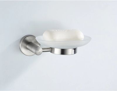 Мыльница, нержавеющая сталь SUS 304 + стекло, сатин Ledeme L71702