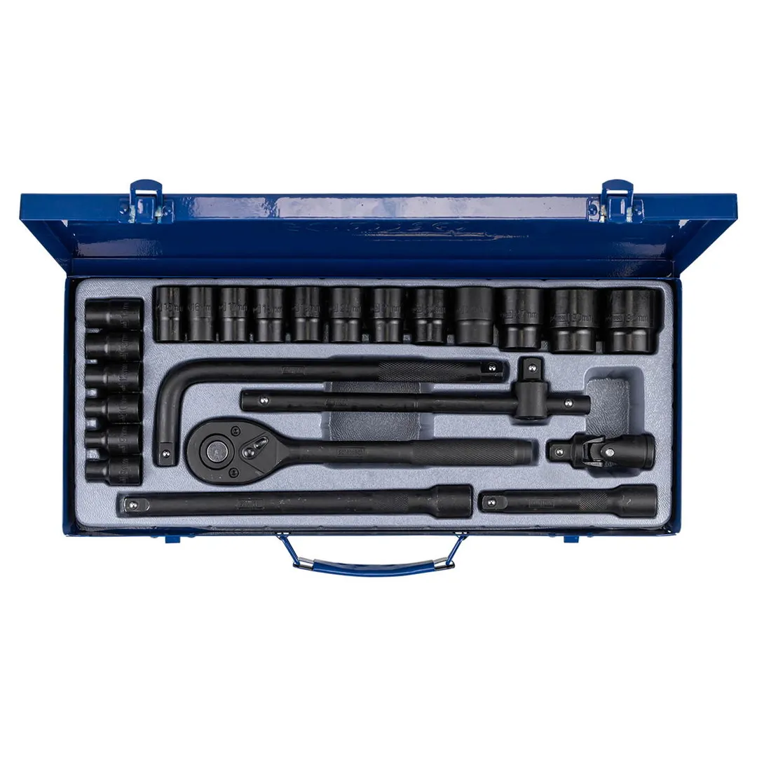 Набор инструментов 24 пр 1/2'' 6-гр Scheppach Sch-4245B-5MPB