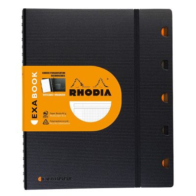 Блокнот "Exabook", A4+, 80 листов, клетка, черный