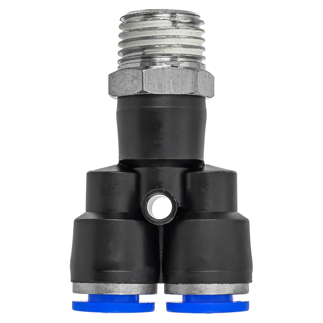 Фитинг Y-образный для пластиковых трубок 6 мм-наружная резьба 1/4'' RockForce RF-SPX06-02