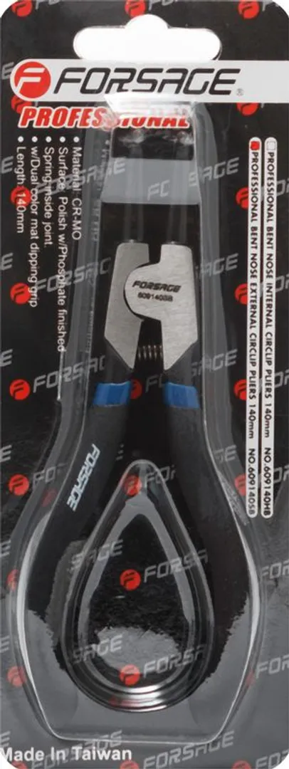 Съемник стопорных колец на разжим, гнутый на 90° 140 мм Forsage F-609140SB