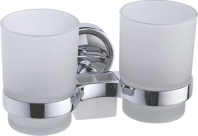 Стакан для зубной щетки, сталь + стекло, хром Ledeme L3508