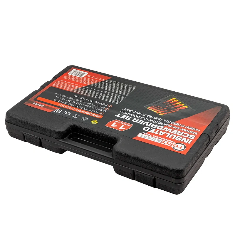 Набор диэлектрических отверток SL, PH, PZ 11 пр ForceKraft FK-20712