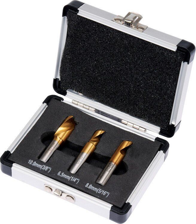 Набор сверл по металлу для высверливания точечной сварки 6.5, 8.0, 10.0 мм 3 шт. Yato YT-28921