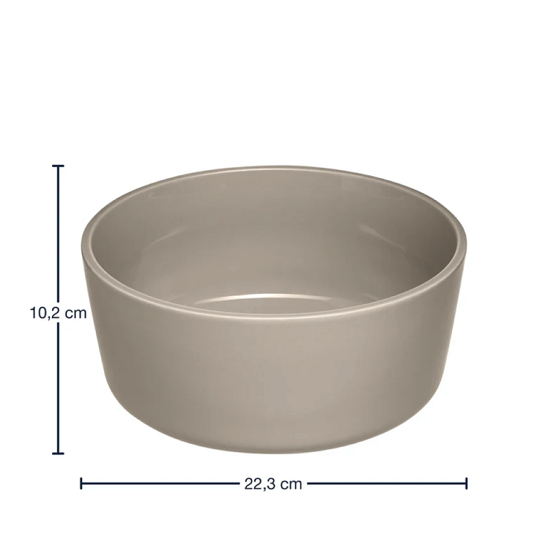 Чаша керамическая "ROMA", 22 см, бежевый