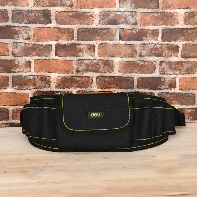 Сумка поясная для инструментов Deli YS EDL5864, 600х145х45 мм, ткань Oxford, черный