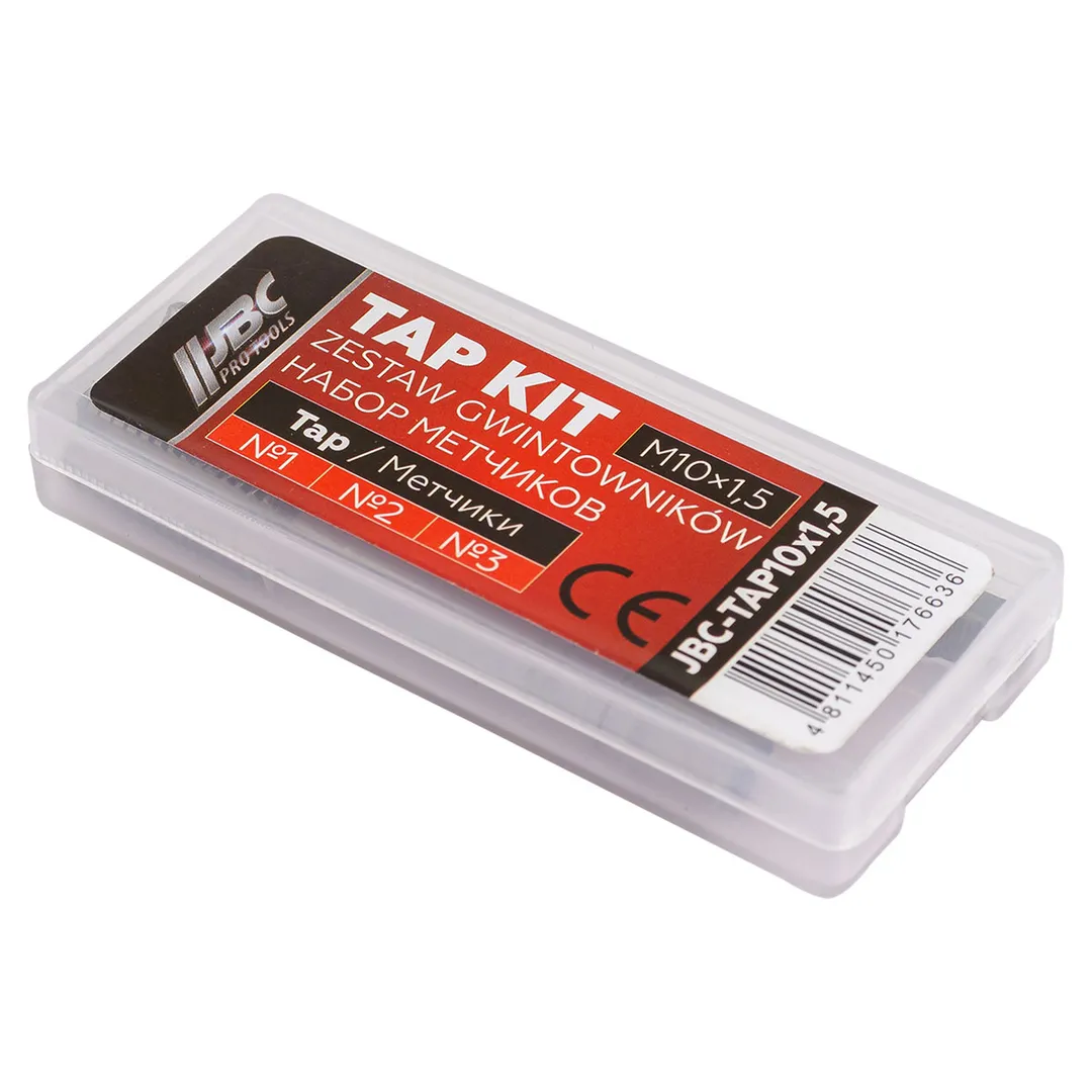 Метчик M10x1,5 3 шт JBC JBC-TAP10x1,5