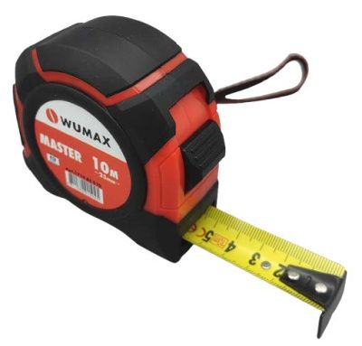 Рулетка измерительная, 5м*25 мм, 2 класс, MASTER, WUMAX 171463505