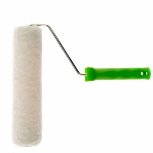 Валик из натурального меха с ручкой, 150 мм, ворс 12 мм, D 48 мм Россия Сибртех 80122