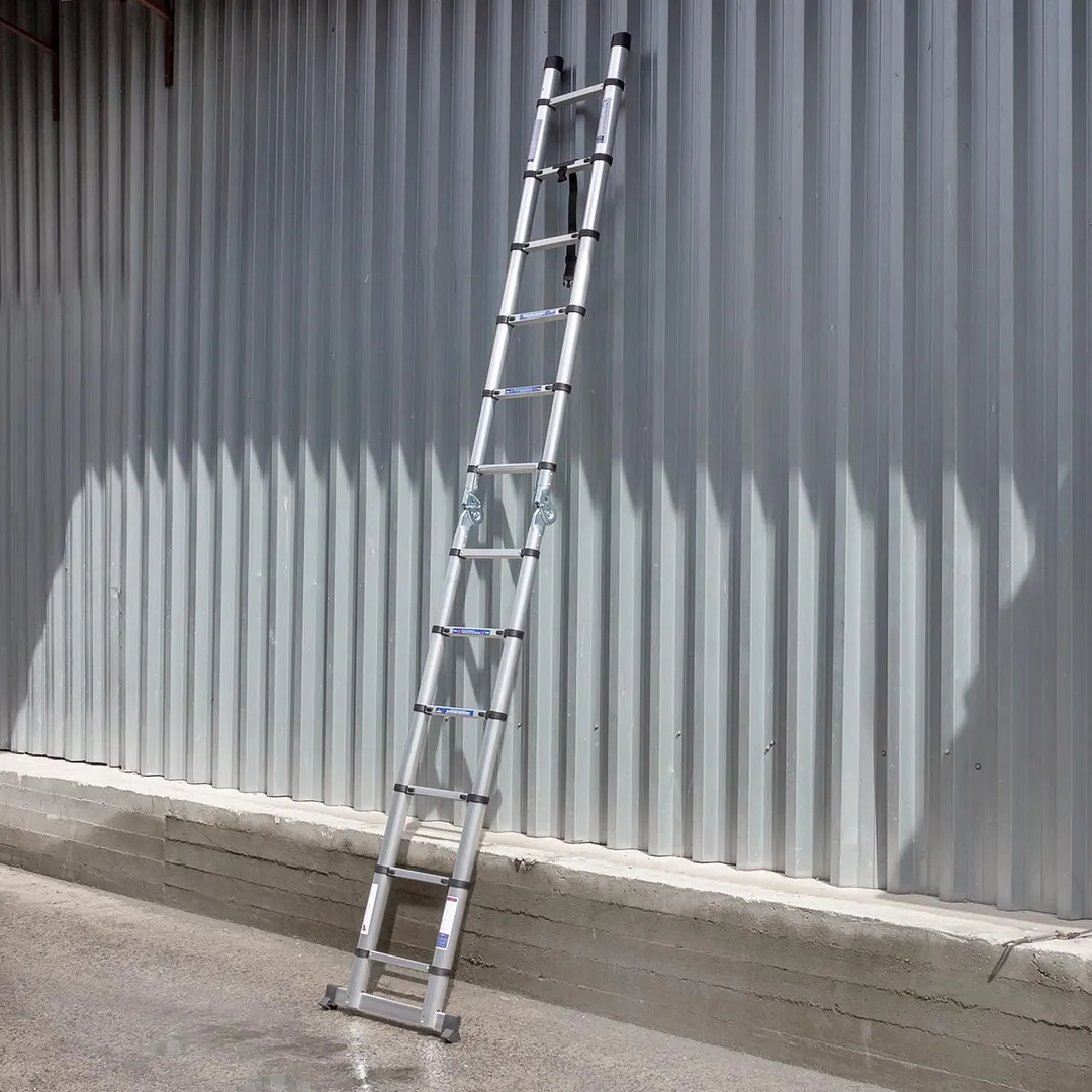 Лестница-стремянка телескопическая алюм. бытовая 1.9+1.9 м 6+6 ступ. Scheppach Sch-UP190-M