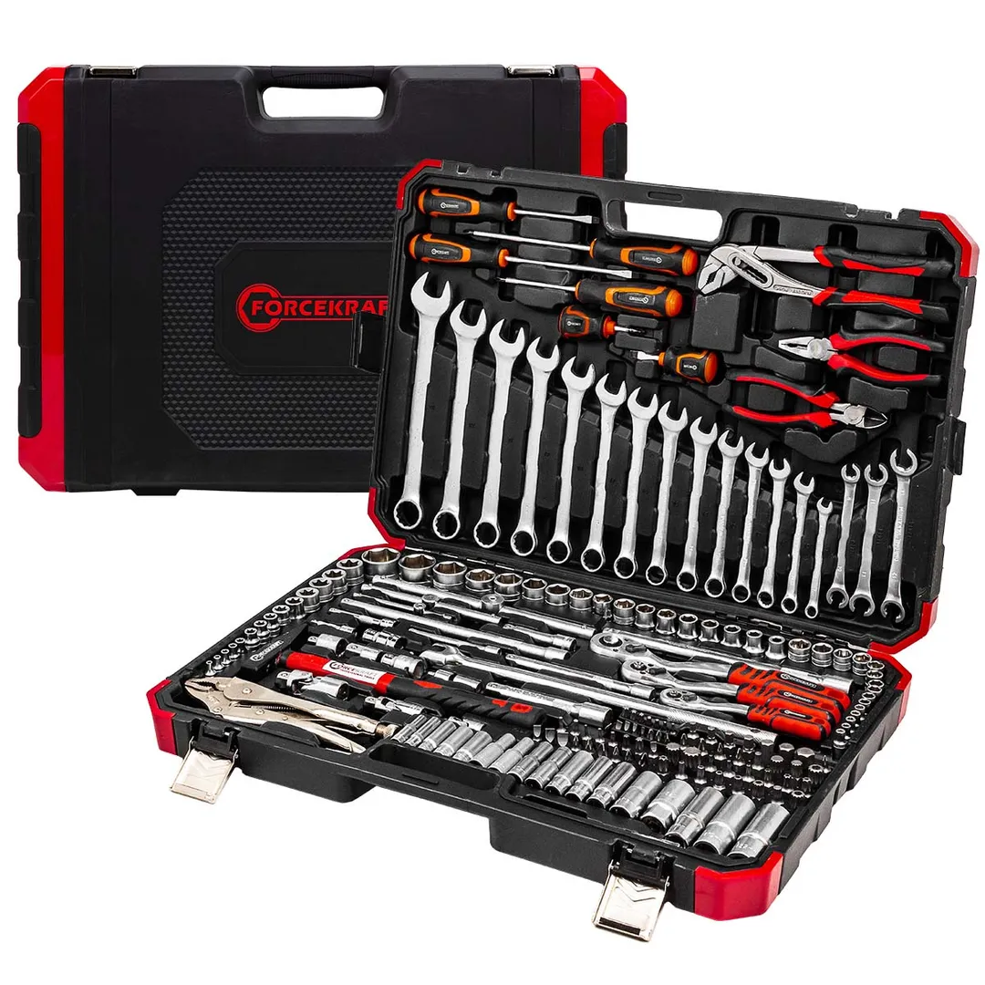 Набор инструментов 180 пр. 1/4''&3/8''&1/2'', 6-гр ForceKraft FK-41802-5