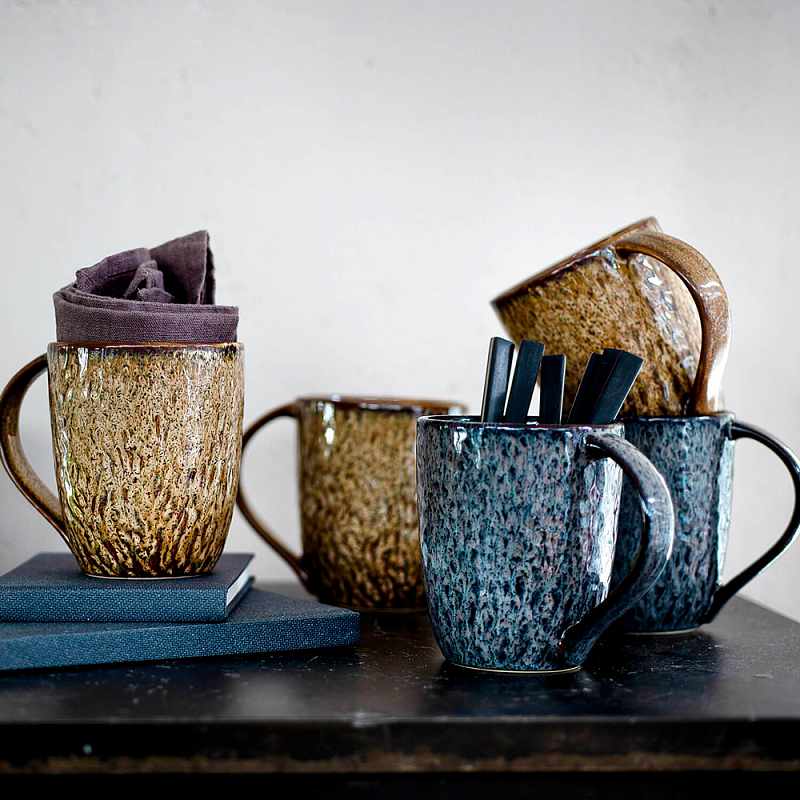 Чашка керамическая "Matera", 430 мл, голубая