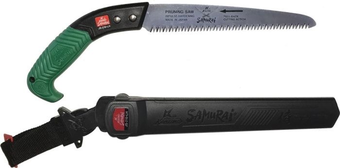 Пила с прямое полотном L240 мм/4 мм, в чехле с поясным креплением Samurai JS-240-LH