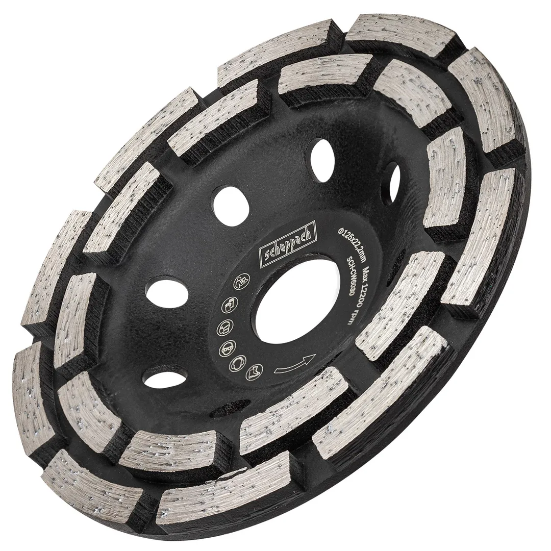 Алмазная зачистная чашка 125х22,2 мм Scheppach Sch-CW6030