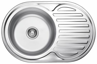 Кухонная мойка из нержавеющей стали, декорированная Ledeme L67750-6L