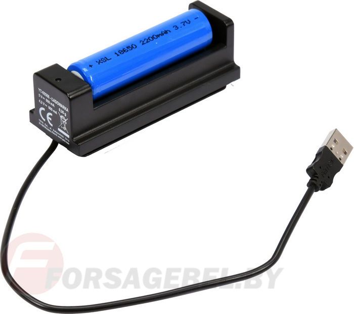 Фонарик 1204х27 мм. 6W, 500lm, 3.7V, USB, IPX7, zoom Yato YT-08568