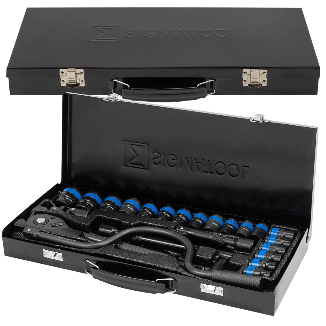 Набор ударных головок 8-32 мм 24 пр. 6-гр 1/2'' SIGMATOOL Sigmatool-4245-5MPB