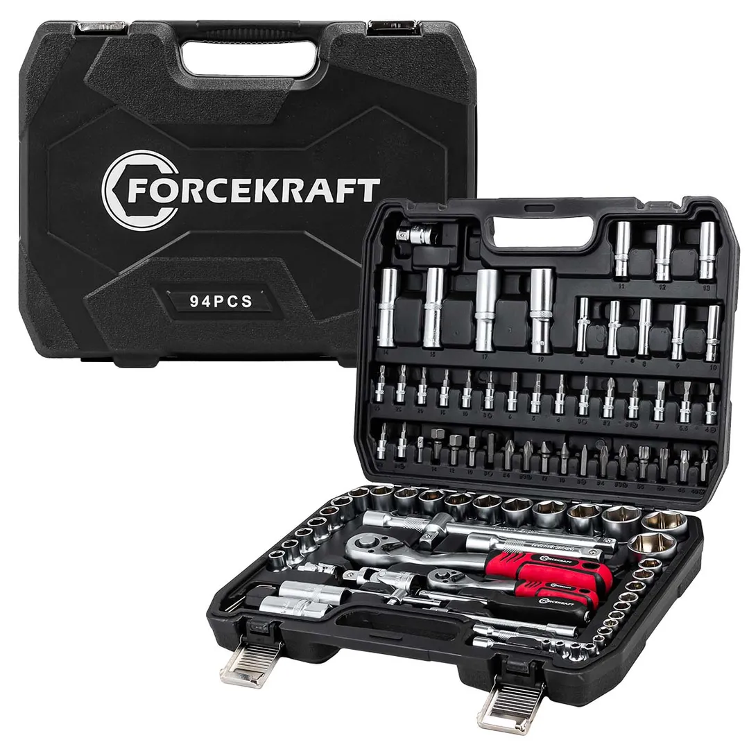 Набор инструментов 94 пр. 1/4''&1/2'' 6-гр. ForceKraft FK-4941-5