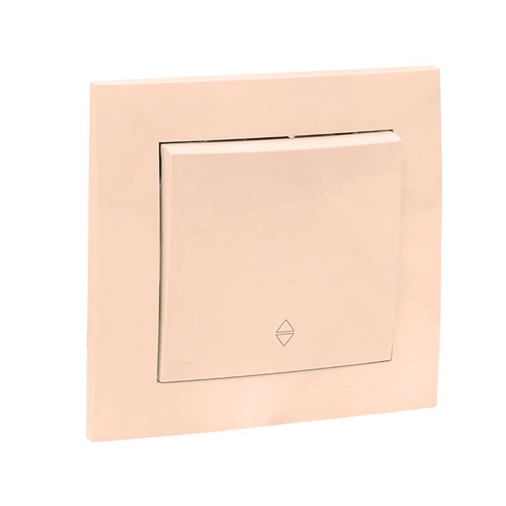 Валенсия выключатель 1-кл, 10А кремовый проходной EKF PROxima EWV10-025-20