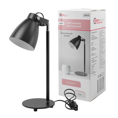 Светильник настольный черный, 220В ForceKraft FK-DEA5148