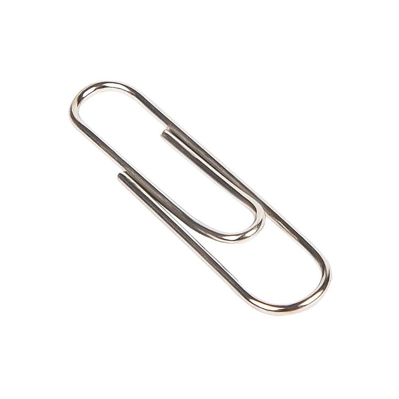 Скрепки "Kores", 25 мм, 100 шт, серебристый