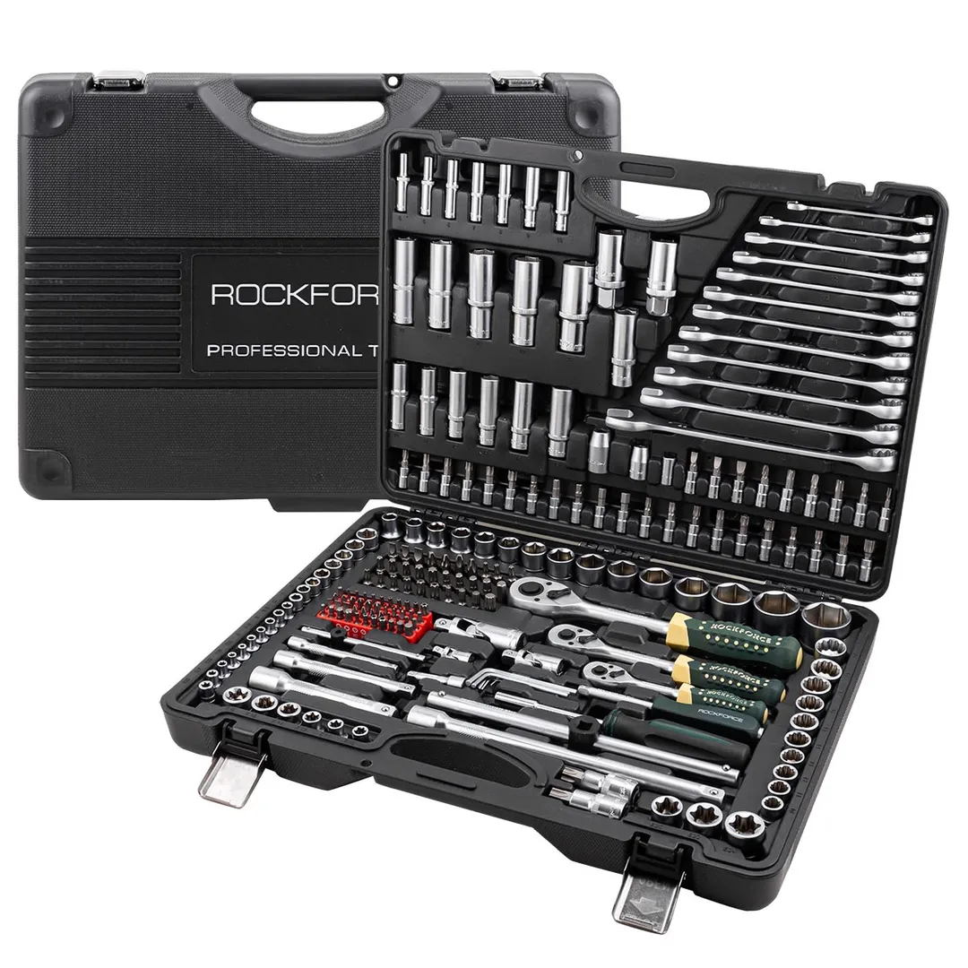 Набор инструментов 216 пр. 1/4'',3/8''&1/2'', 6-гр. RockForce RF-38841(NEW)
