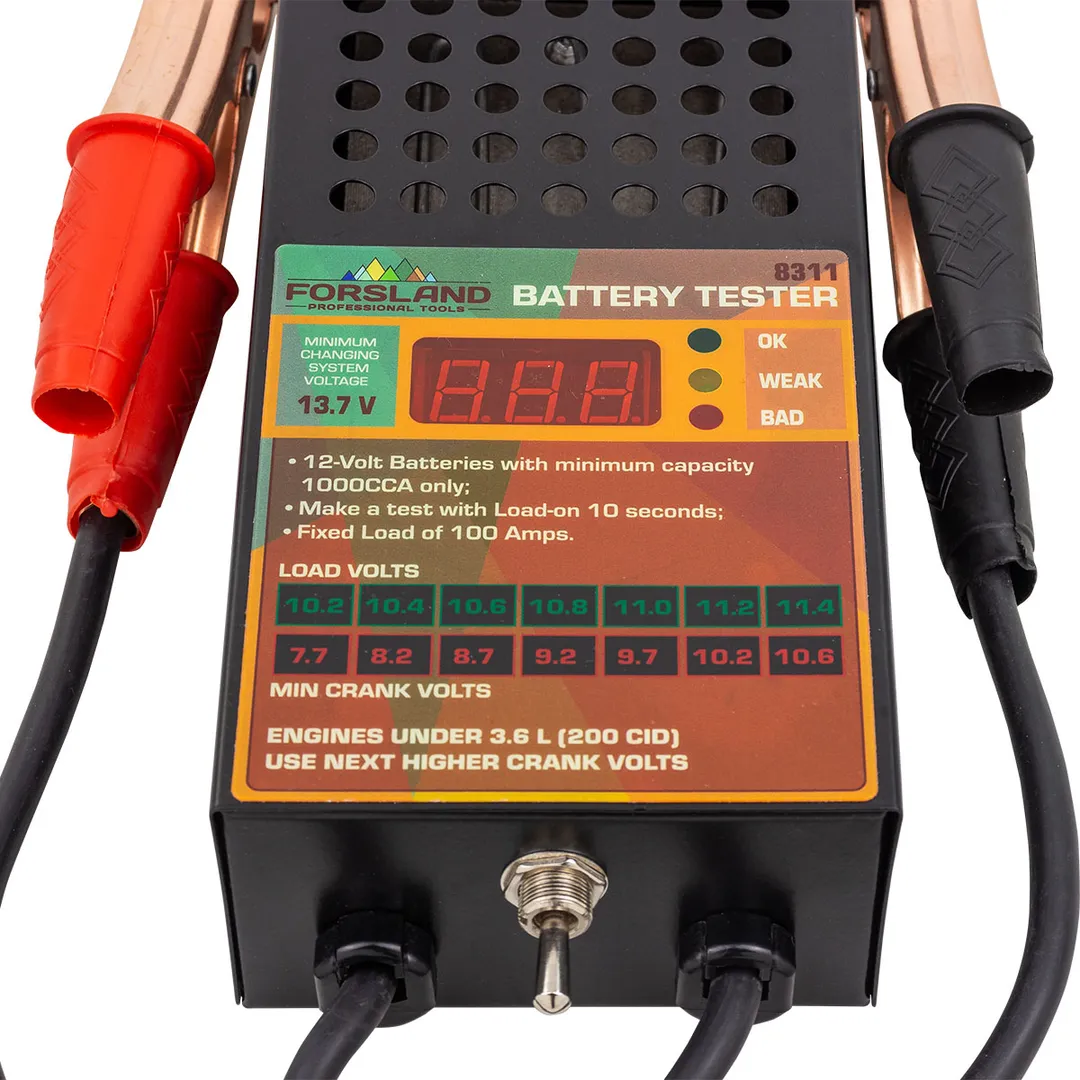 Тестер аккумуляторных батарей цифровой 12V, 100A, 200Ah Forsland Forsland-8311